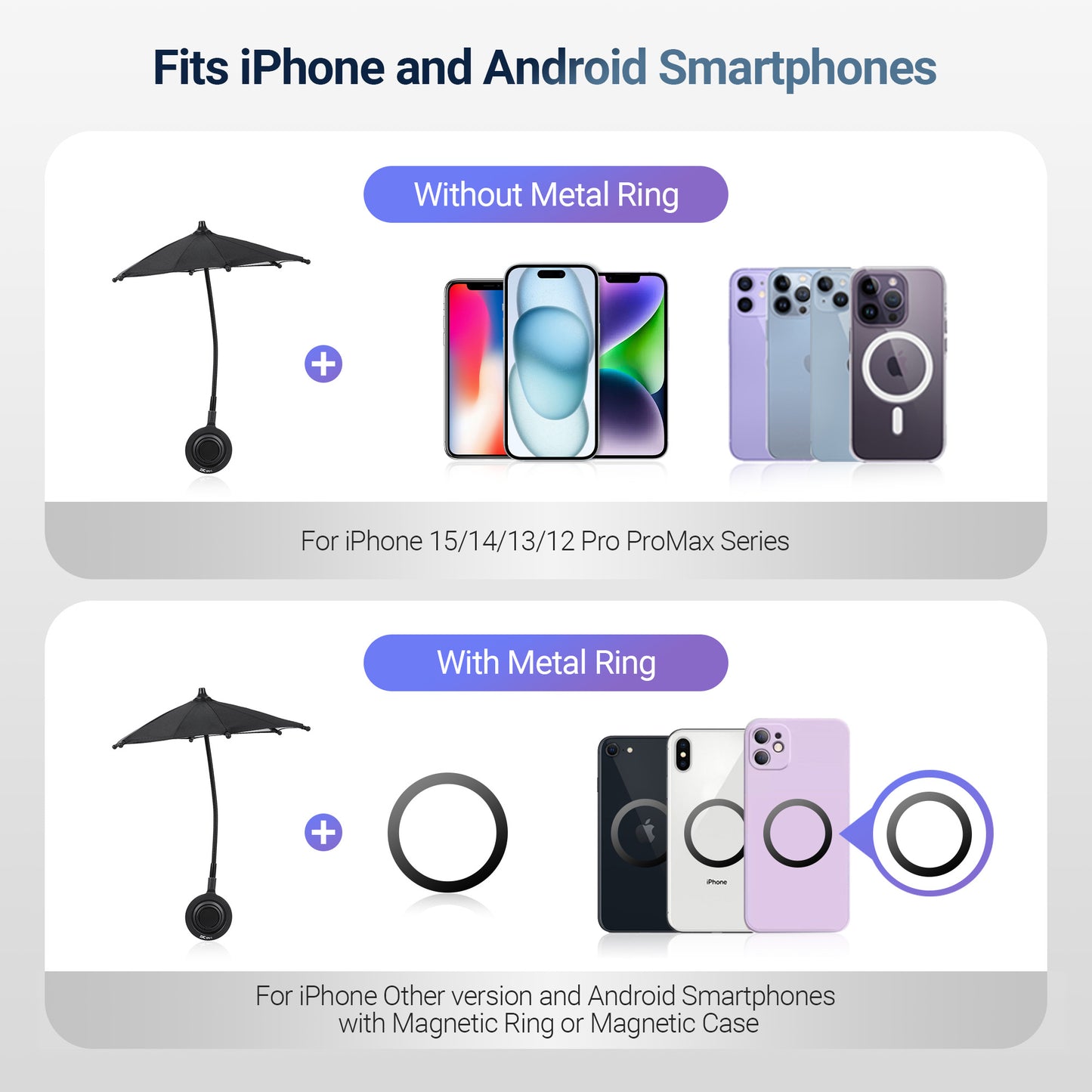 Magnetic Phone Umbrella For Iphone And Androi